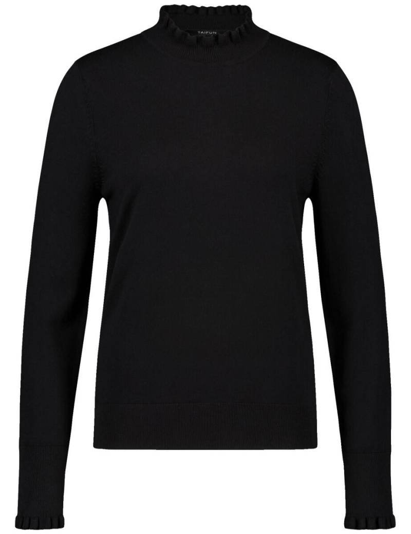 TAIFUN - Pullover mit Stehkragen schwarz - Gr. - 44 von TAIFUN
