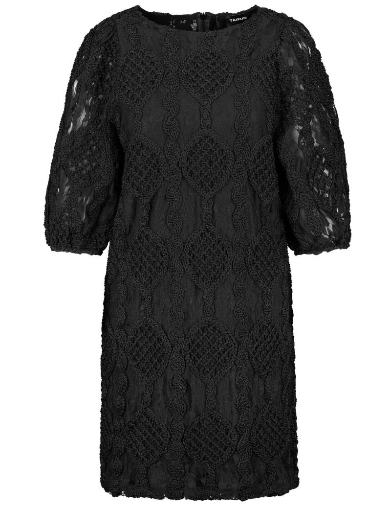 TAIFUN - Spitzenkleid in Häkeloptik schwarz - Gr. - 36 von TAIFUN