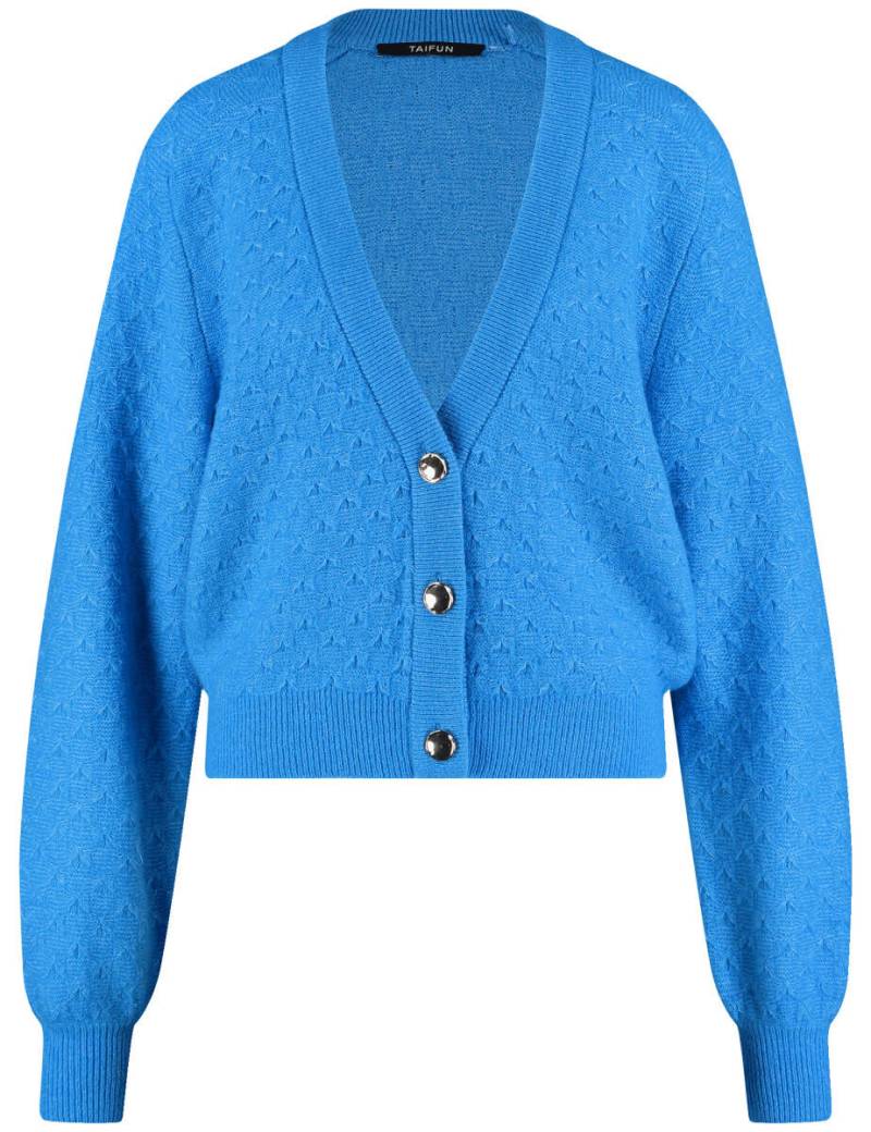 TAIFUN - Strickjacke blau - Gr. - 36 von TAIFUN