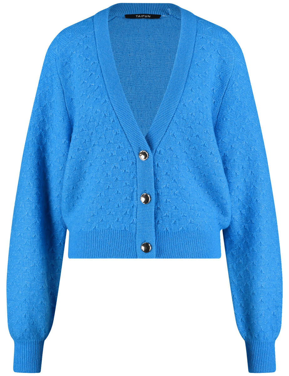TAIFUN - Strickjacke blau - Gr. - 40 von TAIFUN