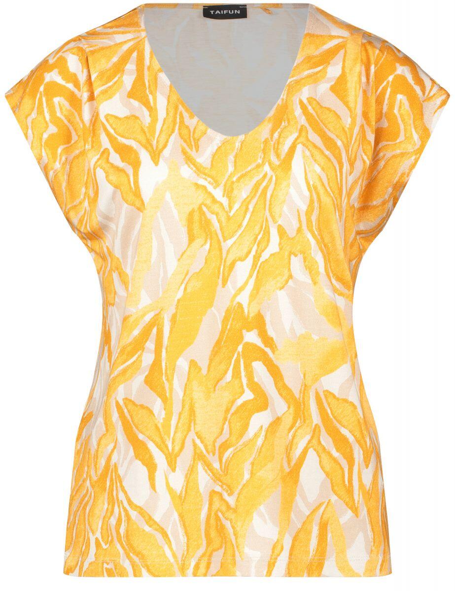 TAIFUN - T-Shirt 1/2 Arm gelb - Gr. - 46 von TAIFUN