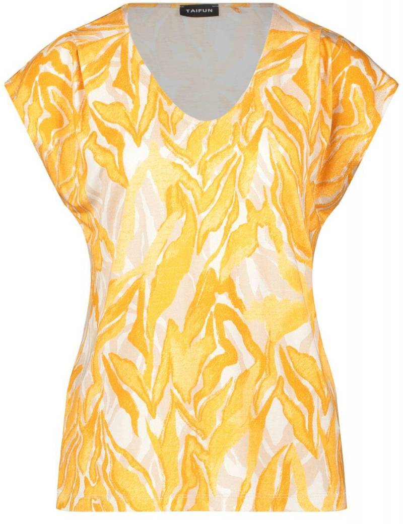 TAIFUN - T-Shirt 1/2 Arm gelb - Gr. - 46 von TAIFUN