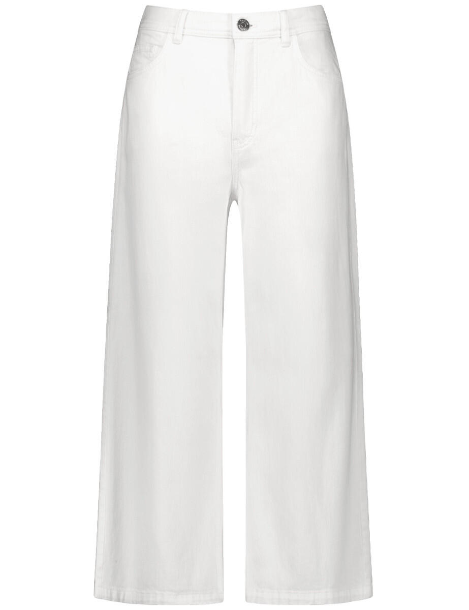 TAIFUN - Weite 3/4 Jeans Culotte weiß - Gr. - 34 von TAIFUN