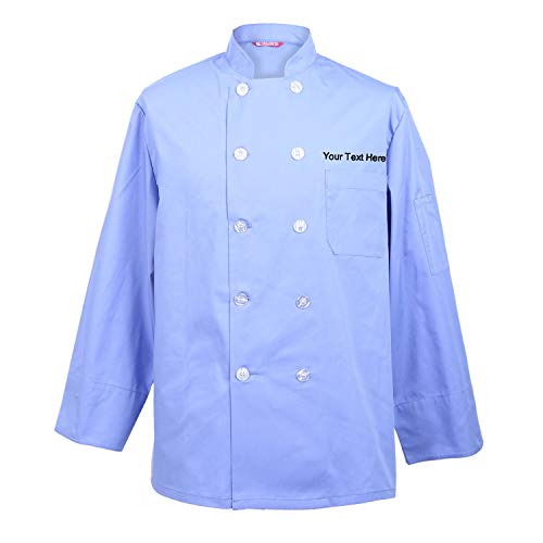 TAILOR'S Herren Personalisiert Kochmantel Bestickt mit eigenem Namen von TAILOR'S