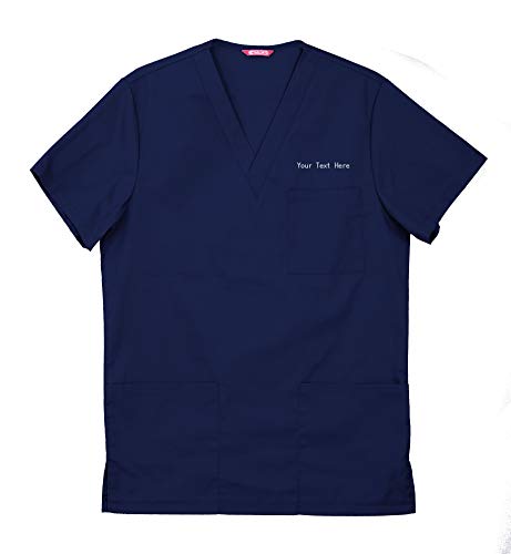 TAILOR'S Herren Personalisiert Medizinisches Schlupfhemd Bestickt mit eigenem Namen von TAILOR'S