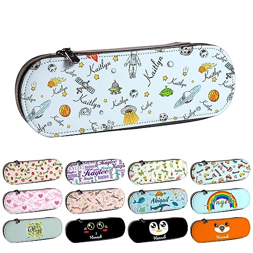 TAISGONGBY Personalisiertes Hartschalen-Leder-Federmäppchen mit Namen, individuell gestaltete multifunktionale Kosmetiktasche, geeignet für Büro, Reisen und den täglichen Gebrauch TAISGONGBY Personalisiertes Hartschalen-Leder-Federmäppchen mit Namen, individuell gestaltete multifunktionale Kosmetiktasche, geeignet für Büro, Reisen und den täglichen Gebrauch von TAISGONGBY