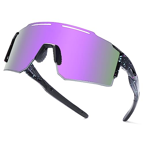 TAISYANGHAO Sportbrille-Sonnenbrille Herren-Damen-Fahrradbrille-Sunglasses men-Polarisiert-Schnelle Brille,UV400-Schutz, Leichter, langlebiger TR90-Rahmen, Hartschalen-Etui (C11) von TAISYANGHAO