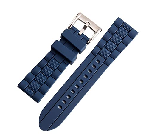 TAIYUESHAN 20mm 22mm 23mm Gummi -Uhrband -Gurt Männer Frauen Uhrband für AR Uhr (Farbe: Preto, Größe: 23 mm) von TAIYUESHAN