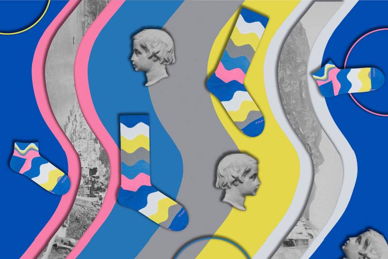 Takapara Socken. Modell "Falista 16M3" von TAKAPARA