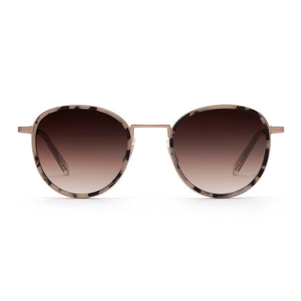 TAKE A SHOT Runde Sonnenbrille aus Edelstahl mit ECO Acetate - Ada Kollektion von TAKE A SHOT