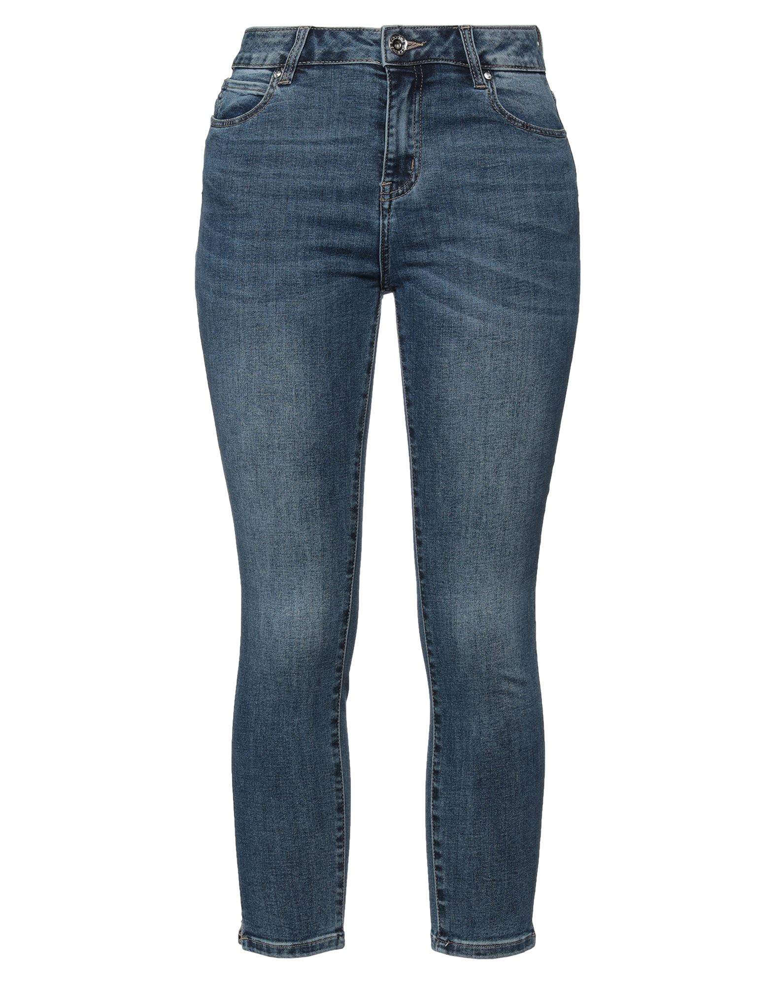 TAKE-TWO Cropped Jeans Damen Blau von TAKE-TWO