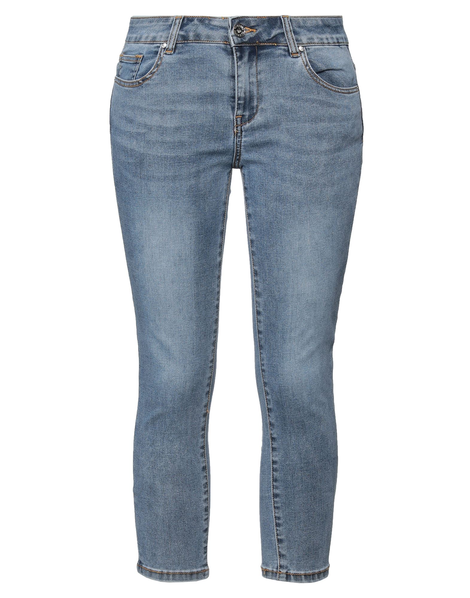 TAKE-TWO Cropped Jeans Damen Blau von TAKE-TWO