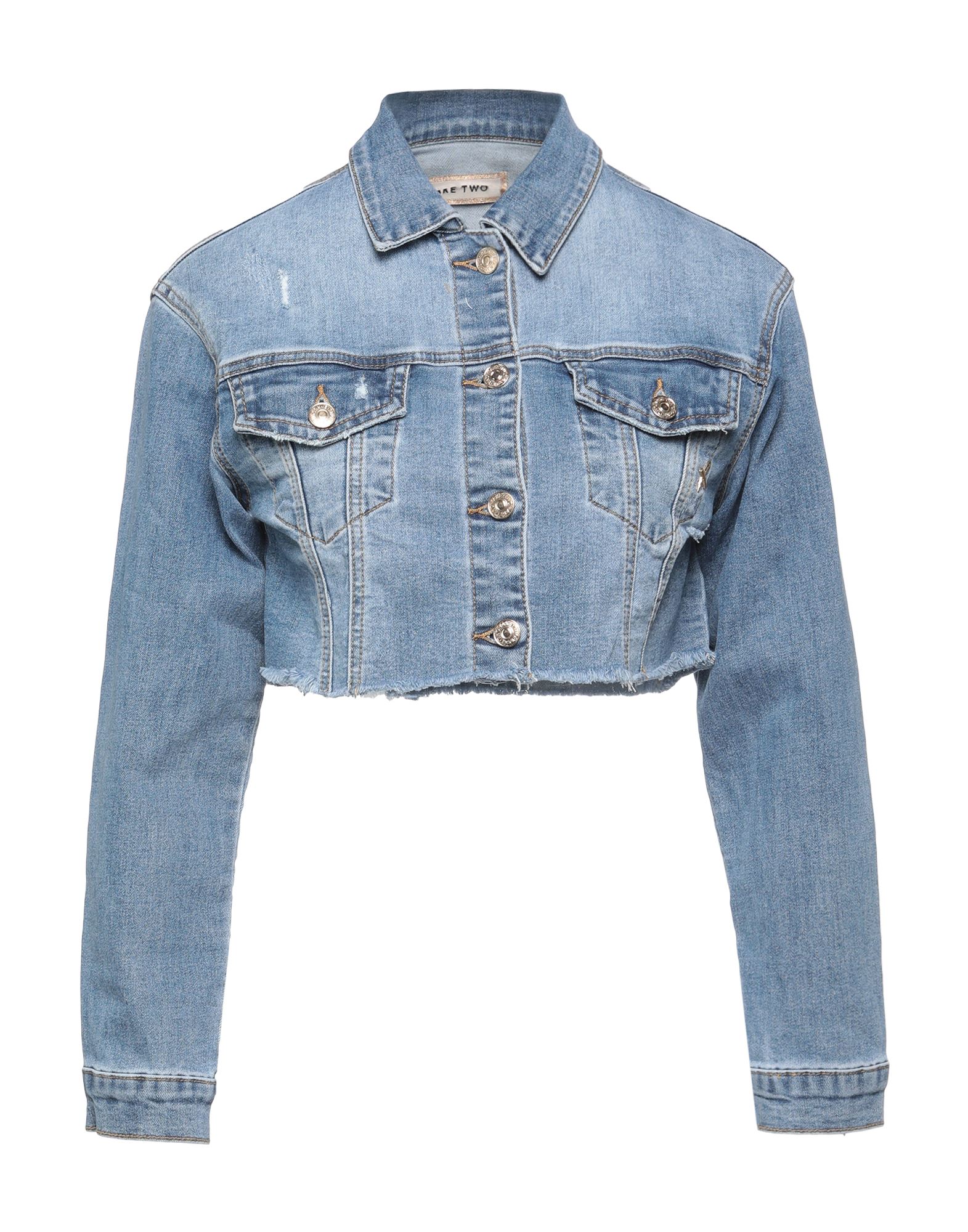 TAKE-TWO Jeansjacke/-mantel Damen Blau von TAKE-TWO