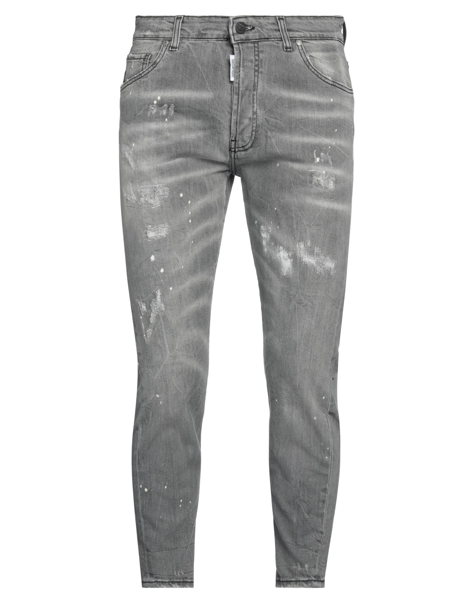 TAKESHY KUROSAWA Cropped Jeans Herren Grau von TAKESHY KUROSAWA