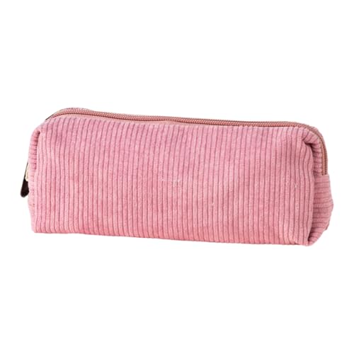 TAKOXIA Federmäppchen aus Cord mit großem Fassungsvermögen, Federmäppchen mit Reißverschluss, Schreibwaren-Tasche, Make-up-Aufbewahrungstasche, Kosmetiktasche von TAKOXIA