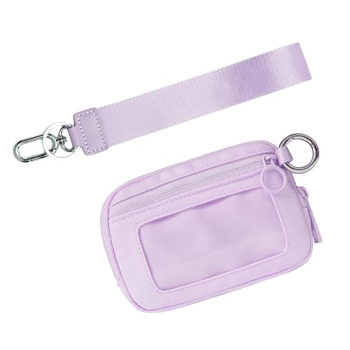 TAKOXIA Hüfttasche, kurze Geldbörse, wasserabweisend, Brusttasche mit Sichtfenster, Kartenhalter, Laufgürteltasche, Handyhalterung, Hüfttasche von TAKOXIA