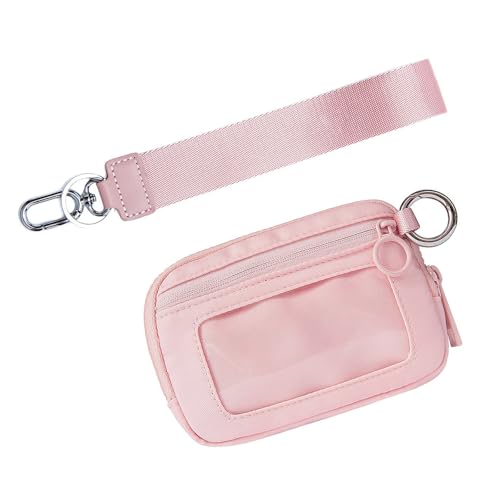 TAKOXIA Hüfttasche, kurze Geldbörse, wasserabweisend, Brusttasche mit Sichtfenster, Kartenhalter, Laufgürteltasche, Handyhalterung, Hüfttasche von TAKOXIA