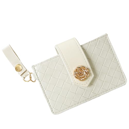 TAKOXIA Modischer blockierender Kartenhalter, PU-Leder, kurze Geldbörse, Münzgeldbörse mit mehreren Fächern für Karten und Bargeld, für Frauen und Mädchen von TAKOXIA