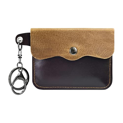 TAKOXIA Multifunktionaler Schlüssel- und Kartenhalter, Brieftasche, kompaktes PU-Lederetui für Schlüsselkarten, geeignet für verschiedene Anlässe von TAKOXIA