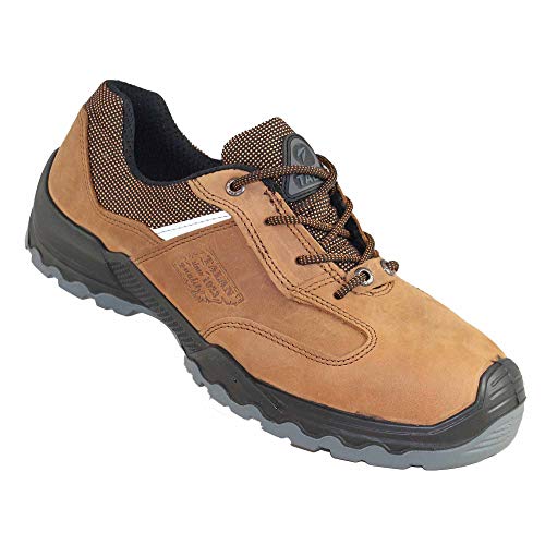 TALAN Outdoor 368 S3 Sicherheitsschuhe Arbeitsschuhe Bauschuhe flach Braun, Größe:45 EU von TALAN