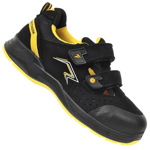 Talan AirFlex 827 Sandale SP1 SRC ESD Klett Sommer ohne Metall, sc schwarz, 46 EU von TALAN