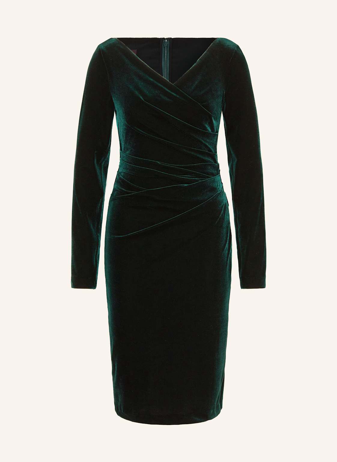 Talbot Runhof Cocktailkleid Aus Samt gruen von TALBOT RUNHOF