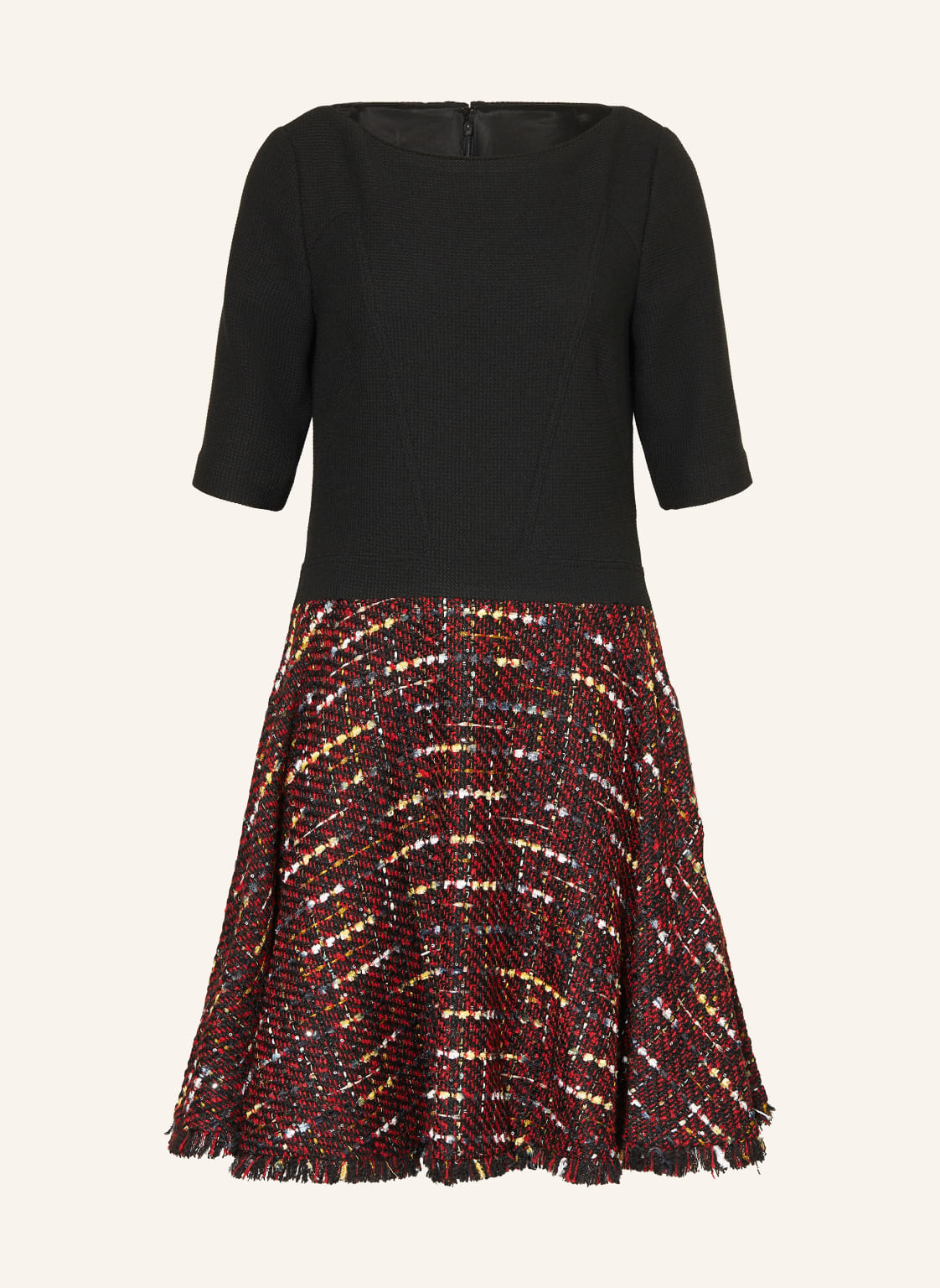 Talbot Runhof Cocktailkleid Im Materialmix schwarz Talbot Runhof Cocktailkleid Im Materialmix schwarz von TALBOT RUNHOF