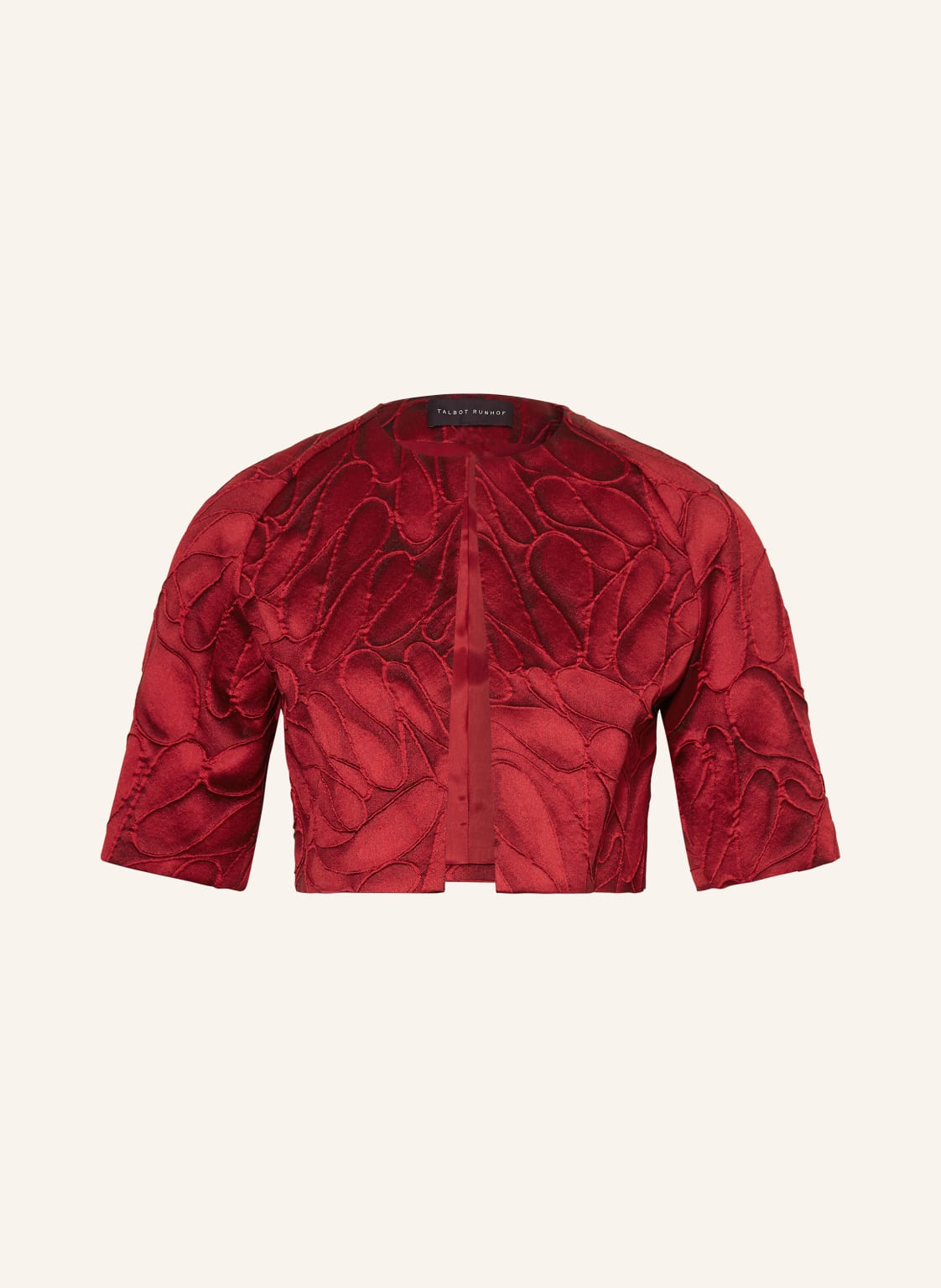 Talbot Runhof Jacquard-Bolero rot von TALBOT RUNHOF