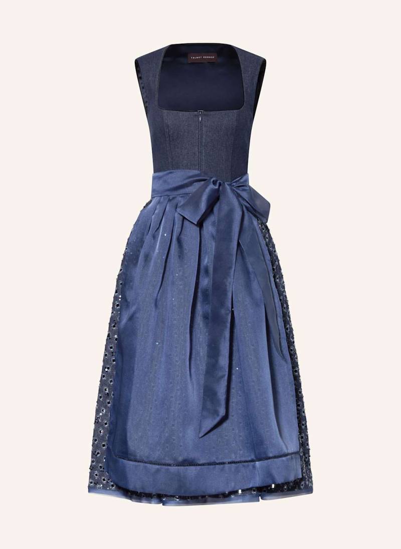 Talbot Runhof Jeans-Dirndl Mit Pailletten blau von TALBOT RUNHOF