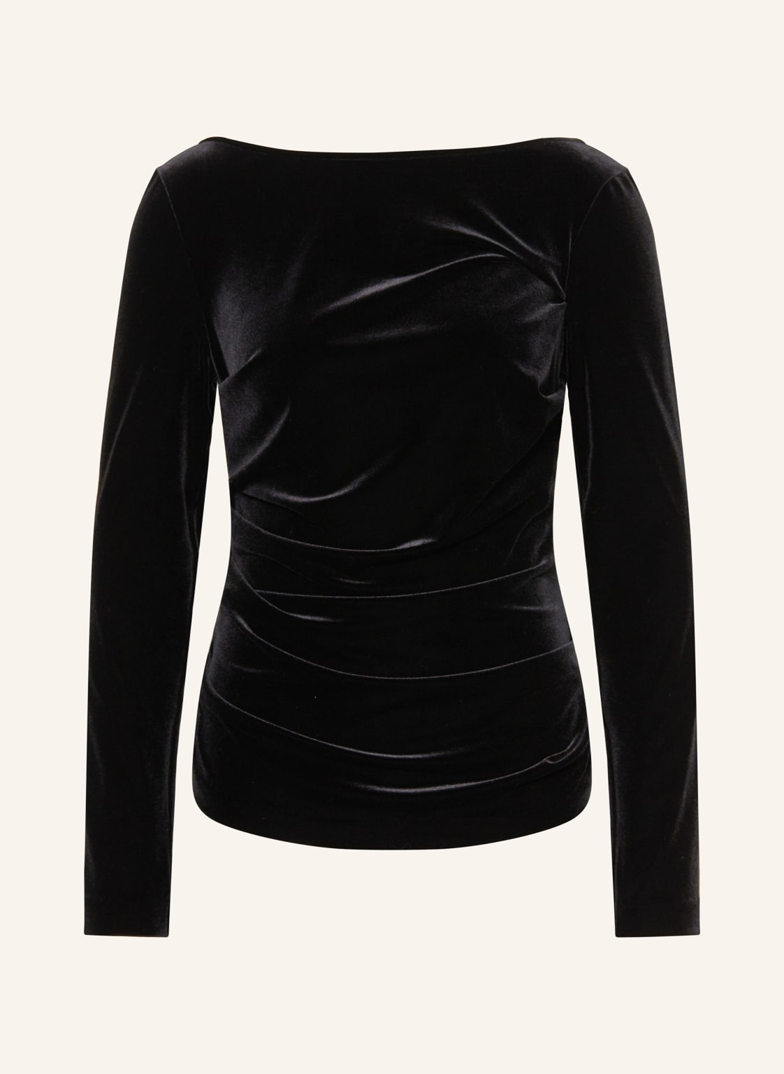 Talbot Runhof Longsleeve Aus Samt schwarz Talbot Runhof Longsleeve Aus Samt schwarz von TALBOT RUNHOF