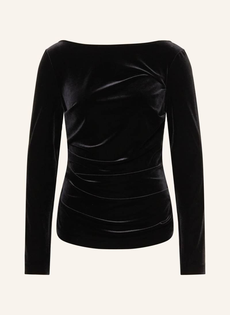 Talbot Runhof Longsleeve Aus Samt schwarz von TALBOT RUNHOF