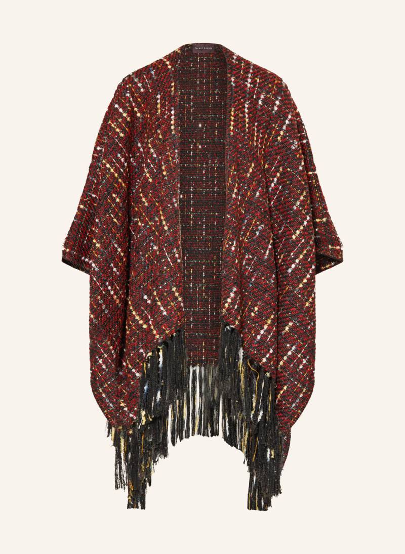 Talbot Runhof Tweed-Cape Mit Glitzergarn Und Pailletten rot Talbot Runhof Tweed-Cape Mit Glitzergarn Und Pailletten rot von TALBOT RUNHOF
