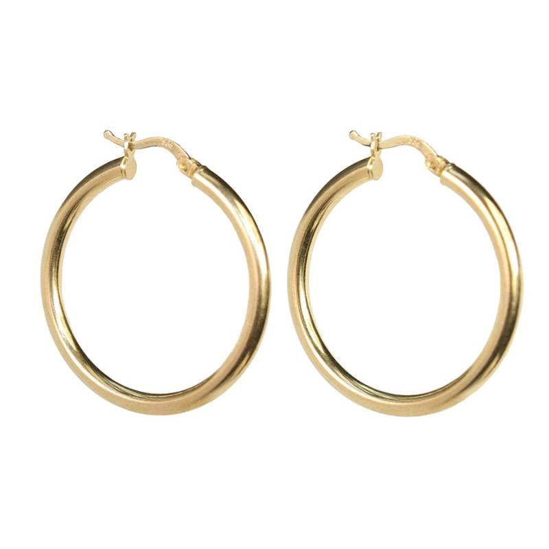 Khaleesi Abgerundet Hoop Ohrringe 14 K Gelb Gold von TALIANAOMIJEWELLERY