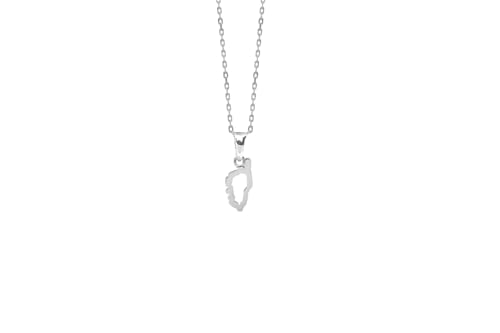 TALISMAN JEWELLERY Anhänger aus 925er-Silber, Insel Korsika (9 mm x 18 mm, 12 mm x 24 mm, 14 mm x 28 mm oder 17 mm x 32 mm), 12 MM x 24 MM, Sterlingsilber 925, Nicht zutreffend. von TALISMAN JEWELLERY