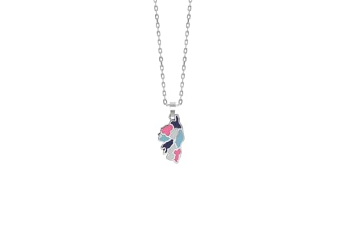 TALISMAN JEWELLERY Anhänger aus 925er Silber und rosafarbener Emaille, Blau und Weiß oder mehrfarbig, Korsika-Insel, 10 mm x 19 mm, 10 MM x 19 MM, Harz Sterlingsilber 925 Kunstharz, Nicht zutreffend. TALISMAN JEWELLERY Anhänger aus 925er Silber und rosafarbener Emaille, Blau und Weiß oder mehrfarbig, Korsika-Insel, 10 mm x 19 mm, 10 MM x 19 MM, Harz Sterlingsilber 925 Kunstharz, Nicht zutreffend. von TALISMAN JEWELLERY