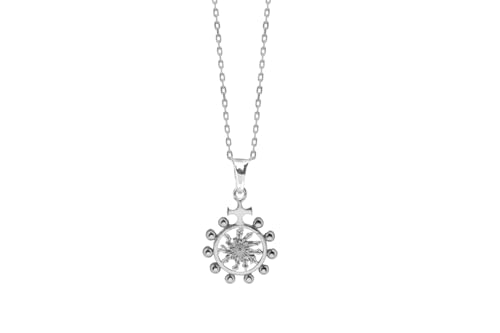 TALISMAN JEWELLERY Rosenkranz-Anhänger aus 925er-Silber - Eguzkilore Baskenblume (16 mm x 21 mm oder 20 mm x 26 mm), 20 MM x 26 MM, Sterling Silber, Nicht zutreffend von TALISMAN JEWELLERY