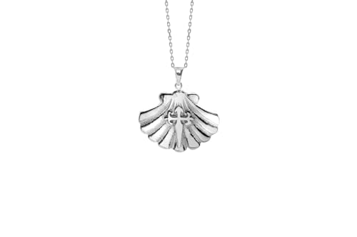 TALISMAN JEWELLERY Anhänger aus 925er Silber, Muschel des Jakobswegs, 16 mm x 17 mm, 16 MM x 17 MM, Sterlingsilber 925, Nicht zutreffend. von TALISMAN JEWELLERY