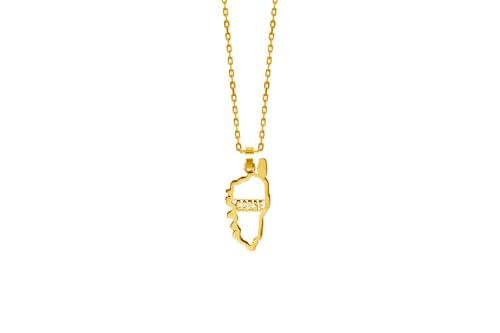 TALISMAN JEWELLERY Vergoldeter Anhänger, 3 Mikron, 18 Karat, Korsika-Insel, Korsika (12 mm x 25 mm oder 14 mm x 30 mm), 12 MM x 25 MM, Vergoldet, Nicht zutreffend. von TALISMAN JEWELLERY