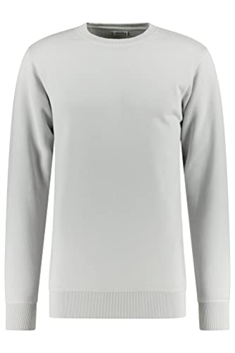 TALLFITS The Tall Sweatshirt, Extra-langes Sweatshirt in Tall Passform aus hochwertiger Bio Baumwolle, Verlängerte Ärmel für große Herren (XXL Tall, Regular, Hellgrau) von TALLFITS