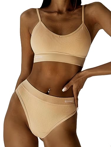 Damen-Unterwäsche-Set BH und Höschen, Beige, Large-X-Large Damen-Unterwäsche-Set BH und Höschen, Beige, Large-X-Large von TALMONT