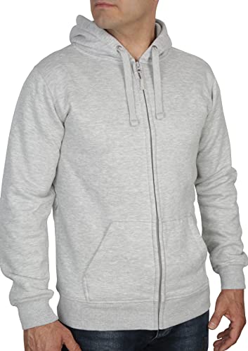 TALUNE Sweatjacke mit Kapuze, Herren, Graumeliert, Größe L von TALUNE