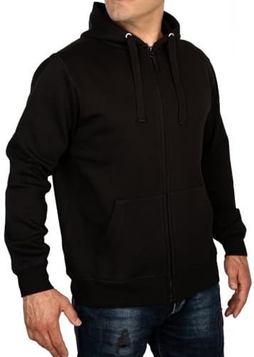 TALUNE Sweatjacke mit Kapuze, Herren, schwarz, Größe XL von TALUNE