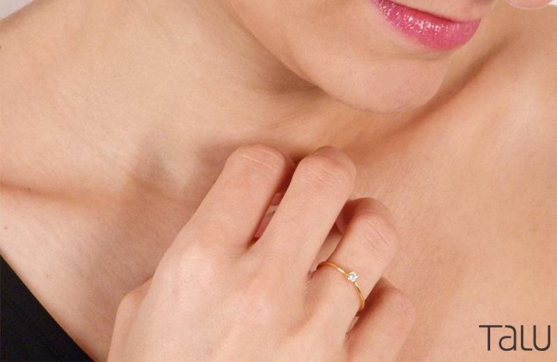 Gold Diamant Jahrestag Ring, Geschenk Für Frau, Kleiner Vielversprechend Zierliche April Birthstone Goldring Die Neue Mutter, Nette Gold Diamant Jahrestag Ring, Geschenk Für Frau, Kleiner Vielversprechend Zierliche April Birthstone Goldring Die Neue Mutter, Nette von TALUrockngold