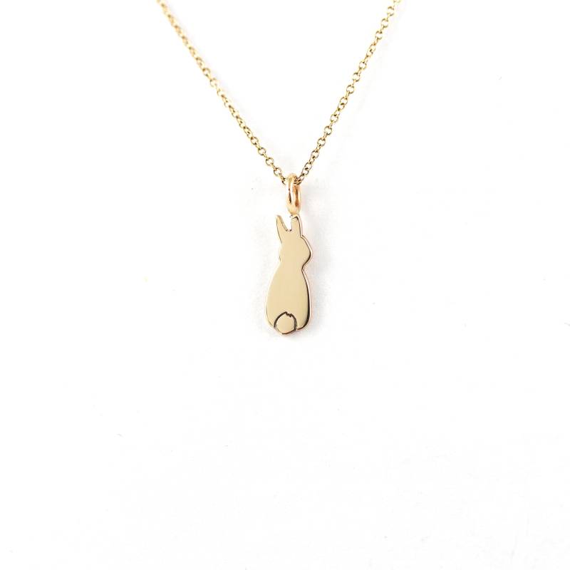 Häschen Anhänger in Gold Zierlicher Kaninchen Schmuck Häschen Anhänger in Gold Zierlicher Kaninchen Schmuck von TALUrockngold