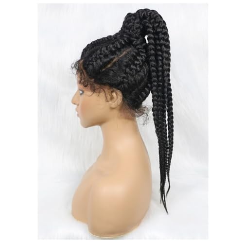 Pferdeschwanz, Damen-Pferdeschwanzperücke mit Spitzengeflecht – eine neue Definition modischer Stile(Black) von TALWHAH