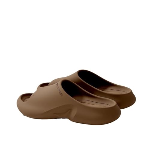 TALWHAH Hausschuhe Bequeme Badezimmer-Hausschuhe for Damen und Herren for drinnen und draußen für Damen, Herren(Brown,40 EU) von TALWHAH