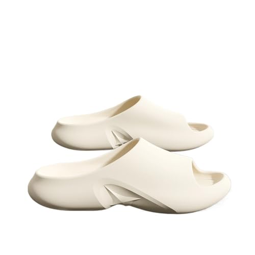 TALWHAH Hausschuhe Dicke Sohle Sommer Herren und Damen Badezimmer und Outdoor Wear Bequeme Hausschuhe für Damen, Herren(White,40 EU) von TALWHAH