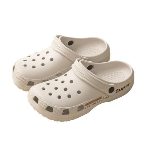 TALWHAH Hausschuhe EVA-Strandpantoffeln for Herren und Damen – leichte Sommer-Höhlenschuhe für Damen, Herren(Khaki,39 EU) von TALWHAH