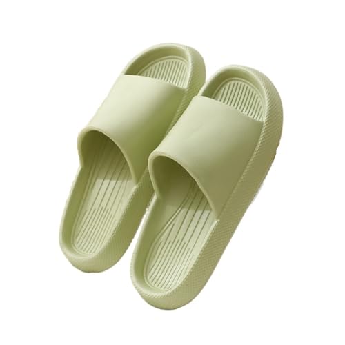 TALWHAH Hausschuhe Einfarbige, einfache, bequeme Sandalen-Hausschuhe for Zuhause und unterwegs, Unisex-Modelle für Damen, Herren(Green,37 EU) von TALWHAH