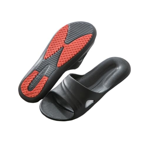 TALWHAH Hausschuhe Hausschuhe for drinnen, draußen und Herrenbadezimmer für Damen, Herren(Black,45 EU) von TALWHAH